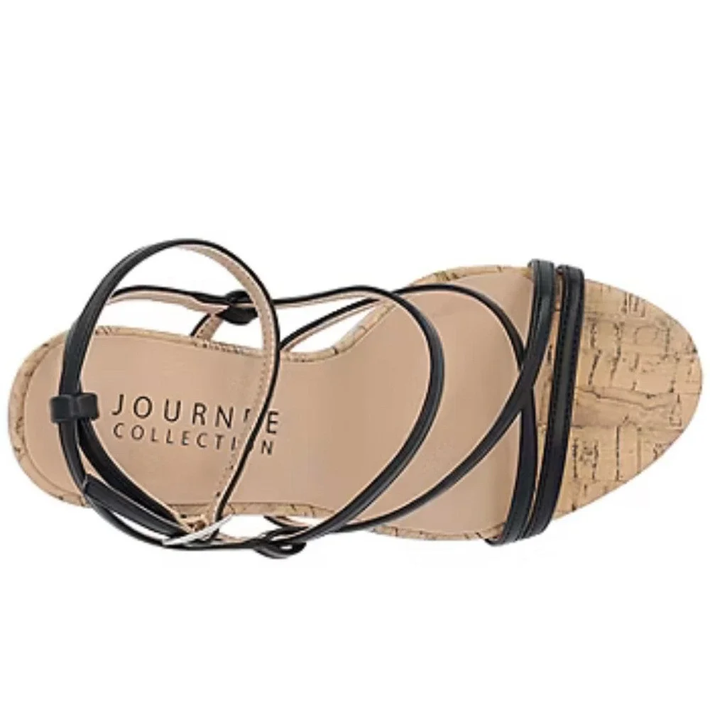 Journee‎ Collection Womens Fylissa Ankle Strap 9.5 Medium
